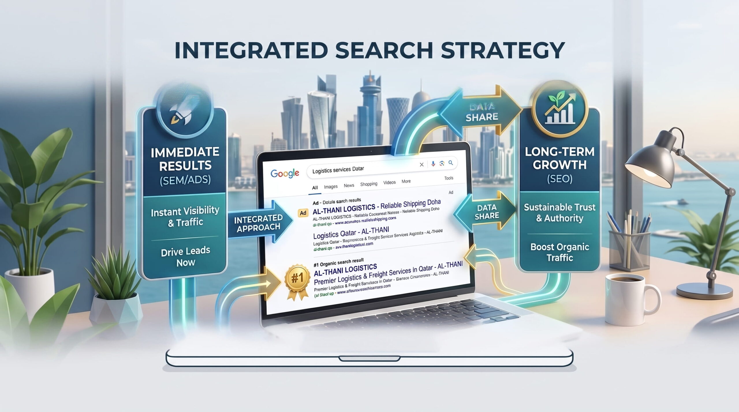Google Ads vs SEO Qatar